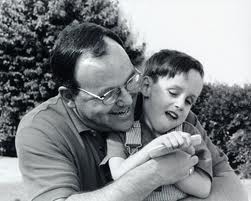 Phillip J. Hardt, with his son, Michael